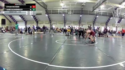 174 lbs Quarterfinal - Ethan Richner, Gannon University vs Gabe Blissenbach, West Liberty