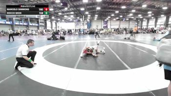 75 lbs Rr Rnd 2 - Marcelo Simmons, TNWC Black vs Rocco Mion, Team RJN Green