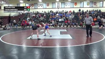 105 lbs 1st Place Match - Sloane Foss, Cedar Falls vs Olivia Sheffield, Decorah