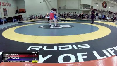 165 lbs Semifinal - Nathan Semel, Pursuit Wrestling Club vs James Cevizian, Ohio