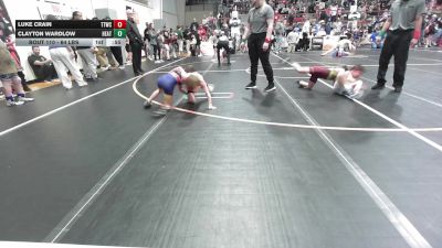 64 lbs Round Of 16 - Luke Crain, Team Tulsa Wrestling Club vs Clayton Wardlow, Heat