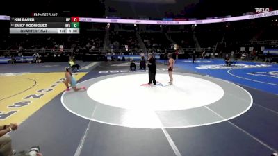 185 lbs Quarterfinal - Emily Rodriguez, Nyack-1 vs Kim Bauer, Fredonia-6