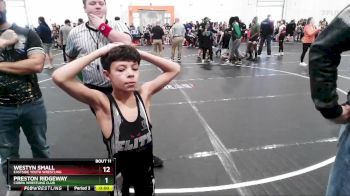 65 lbs Quarterfinal - Westyn Small, Eastside Youth Wrestling vs Preston Ridgeway, Cobra Wrestling Club
