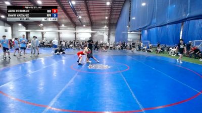 120 lbs Semifinal - Alex Rosciano, Ruthless - HS vs David Vazquez, Refugee All-Stars - HS