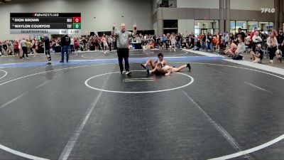 95 lbs Quarterfinal - Dion Brown, Maize vs Waylon Courtois, Topeka Blue Thunder