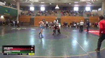 120 lbs Quarterfinal - Jun Beato, Mt Carmel vs CAMREN CARMICKLE, Granite Hills