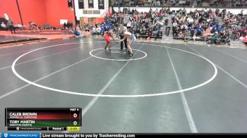 195 lbs Champ. Round 1 - Caleb Brown, Aurora (A. CHRISTIAN) vs Toby Martin, Wheaton (NORTH)