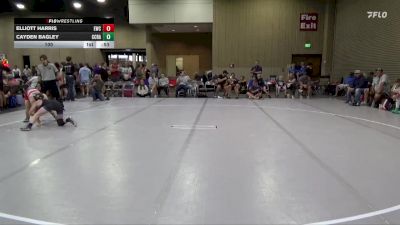 100 lbs Round 3 (6 Team) - Elliott Harris, Elevate WC vs Cayden Bagley, Funky Crayons