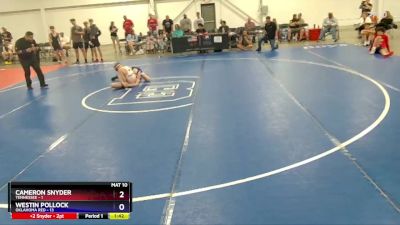 97 lbs 2nd Wrestleback (8 Team) - Cameron Snyder, Tennessee vs Westin Pollock, Oklahoma Red