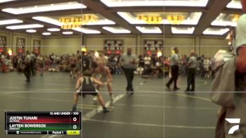 100 lbs Quarterfinal - Layten Bowersox, Rideout vs Justin Tuhari, Olympic