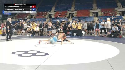 132 lbs Cons. Sub-rd Of 32 - Kayden McDonald, West Virginia vs Conner Chancellor, Oklahoma