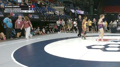125 lbs Cons. Sub-rd Of 32 - Ellianna Campos, New Mexico vs Ashlynn Cummings, Connecticut