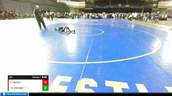 63 lbs Cons. Semi - Andrew Barajas, Scrap Yard Garage Wrestling vs Cree Garza, Spokane Wrestling