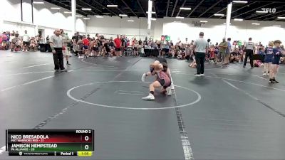 84 lbs Round 2 (6 Team) - Jamison Hempstead, PA Alliance vs Nico Bresadola, Mat Warriors Red