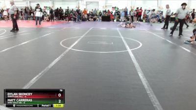 76 lbs Round 5 (10 Team) - Dylan Skoncey, Wrestling Mill vs Matt Carreras, Ohio Gold 10K