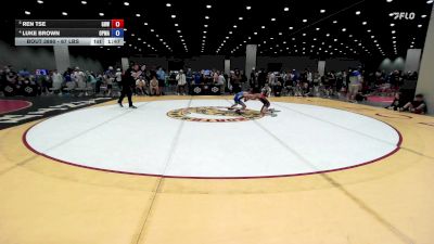67 lbs Quarters - Ren Tse, Greater Heights Wrestling vs Luke Brown, Open Mats