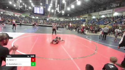 58 lbs Semifinal - Maverick Sena, Top Notch WC vs Quade Gustafson, Badlands Elite