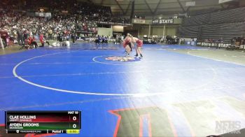 1B/2B 165 3rd Place Match - Ayden Grooms, Okanogan vs Clae Holling, Liberty (Spangle)