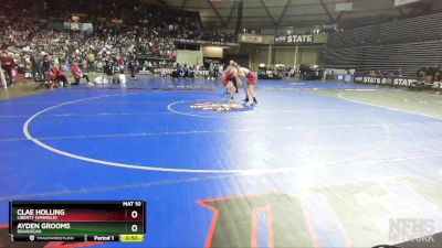 1B/2B 165 3rd Place Match - Ayden Grooms, Okanogan vs Clae Holling, Liberty (Spangle)