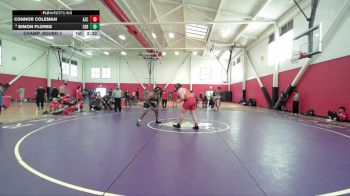285 lbs Champ. Round 2 - Connor Coleman, Arizona Christian vs Simon Flores, Cerritos College