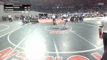 4A Boys 113 lbs Quarterfinal - Alejandro Vargas, Crook County Boys vs Jace Mengis, Henley Boys