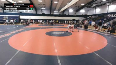 174 lbs 1st Place Match - Zach Needles, Messiah vs Anthony Cerulli, Ursinus