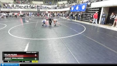 128 lbs Champ. Round 1 - Jeremy Smallwood, Marshfield vs Rylan Mlsna, Sarbacker Wrestling Academy