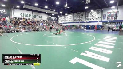 132 lbs Cons. Semi - Michael Rodriguez, Murrieta Mesa vs Carlos Quintero, Murrieta Valley