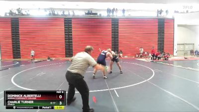 285 lbs Quarterfinal - Charlie Turner, Ithaca vs Dominick Albertelli, Nassau Community College