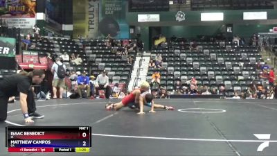 70 lbs 1st Place Match - Isaac Benedict, IA vs Matthew Campos, CA