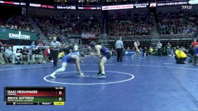 1A-150 lbs Cons. Round 2 - Isaac Messamaker, Moravia vs Brock Nattress, South Central Calhoun