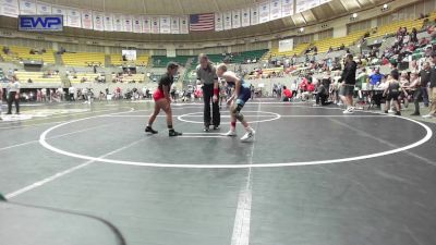 100 lbs Rr Rnd 3 - Emalea Campbell, Springdale Elite Wrestling Club vs Grace Wilson, Panther Youth Wrestling-CPR