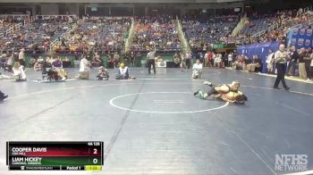 4A 126 lbs Semifinal - Liam Hickey, Cardinal Gibbons vs Cooper Davis, Cox Mill