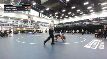 133 lbs 9th Place Match - Arturo Alfaro, Moorpark College vs Tadeo Aragon, Santa Ana College