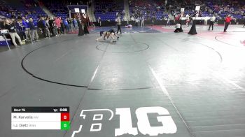 113 lbs Round Of 64 - Matthew Karvelis, Xaverian vs Jordan Dietz, Minnechaug