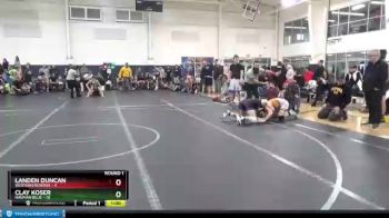 126 lbs Round 1 (4 Team) - Landen Duncan, Western Reserve vs Clay Koser, Nauman Blue