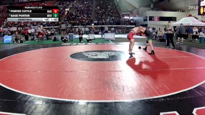 6A 215 lbs Semifinal - Gage Ponton, Mountain View vs Porter Cottle, Madison