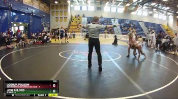 152 lbs Round 6 (8 Team) - Joshua Folsom, Deland Bulldog Wrestling Club vs Jose Milord, A`Dale