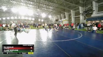 140 lbs Champ. Round 2 - Eli Aguilar, Gunnison vs Claire Bartlome, Providence Hall