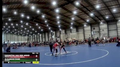 112 lbs Quarterfinal - Susannah Duke, Mayhem vs Samantha Van Der Weken, Virginia Team Predator Wrestli