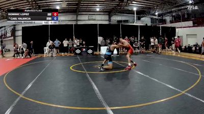 79 kg Cons. Round 6 - Dominic Lopez, Southern Illinois Regional Training Center vs Cael Valencia, Sunkist Kids Wrestling Club