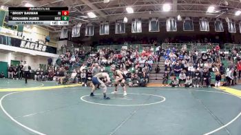 150 lbs 1st Place Match - Benjamin James, Sandusky St Mary`s vs Brody Bauman, Perrysburg