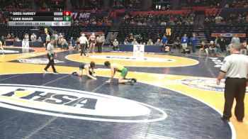 2A 144 lbs Cons. Round 2 - Greg Harkey, Bethalto (Civic Memorial) vs Luke Banas, New Lenox (Providence Catholic)