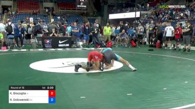 120 lbs Round Of 16 - Kyle Biscoglia, Iowa vs Rhett Golowenski, Oklahoma