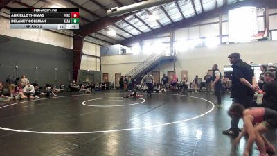 55 lbs Rr Rnd 5 - Abrielle Thomas, Perkasie vs Delaney Coleman, Kearny