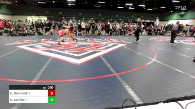 126 lbs Consi Of 4 - Nathan Desmond, PA vs Nathan Carrillo, CA