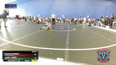 49 lbs Round 3 (4 Team) - Corby Jones, OpenMats Wrestling Club vs Talon Dupriest, Slyfox Silver