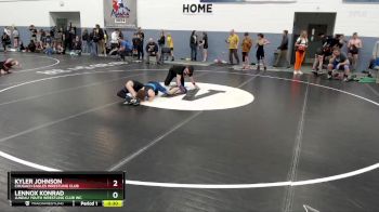 106 lbs Quarterfinal - Kyler Johnson, Chugach Eagles Wrestling Club vs Lennox Konrad, Juneau Youth Wrestling Club Inc.