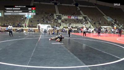 184 lbs Semifinal - Brock Johnson, Huntingdon vs Kendall Norfleet, Life University