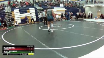 135 lbs. Cons. Round 4 - Rylin Beatty, Park Hill vs Emily Sanabria, Timberland